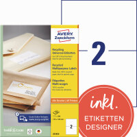 Avery Zweckform Universaletikett 210 x 148 mm (B x H)...