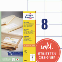 Avery Zweckform Universaletikett 105 x 74 mm (B x H)...