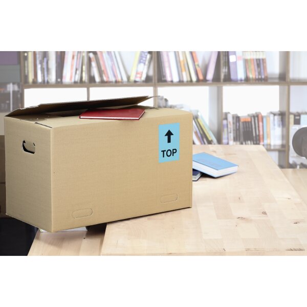 HERMA Universaletikett farbig 70 x 37 mm (B x H) nicht wieder ablösbar Papier blau 2.400 Etik./Pack.