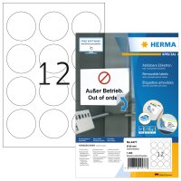 HERMA Universaletikett 60mm wieder ablösbar Papier...