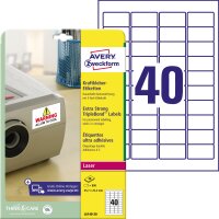 Avery Zweckform Folienetikett 45,7 x 25,4 mm (B x H)...
