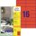 Avery Zweckform Universaletikett 105 x 37 mm (B x H) nicht wieder ablösbar Papier rot 1.600 Etik./Pack.