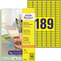 Avery Zweckform Universaletikett 25,4 x 10 mm (B x H)...