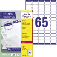 Avery Zweckform Adressetikett ultragrip 38,1 x 21,2 mm (B...
