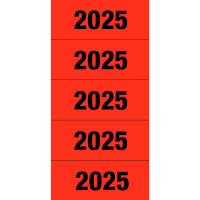 HERMA Jahresschild 60 x 26 mm (B x H) 2025 rot 100 St./Pack.
