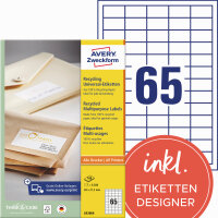Avery Zweckform Universaletikett 38 x 21,2 mm (B x H)...