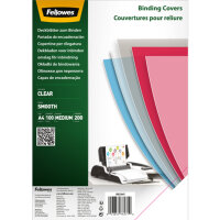 Fellowes® Deckblattfolie DIN A4 200µm PET, 70 %...