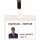 DJOIS Namensschild 99 x 69 mm (B x H) inkl. A4 Druckbögen Clip transparent 25 St./Pack.