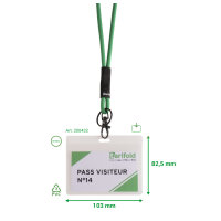 DJOIS Namensschild 99 x 69 mm (B x H) transparent 10...