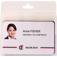 DJOIS Ausweishalter Multi 90 x 64 mm (B x H) PVC...