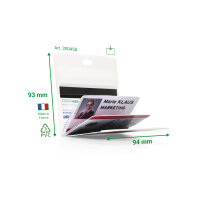 DJOIS Ausweishalter Multi 90 x 64 mm (B x H) PVC...