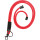 DJOIS Textilband Schlüssel, Namensschlilder 0,5 x 4,6 mm (Ø x L) Sicherheitsverschluss Karabinerhaken, Schlüsselring rot 10 St./Pack.