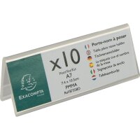 Exacompta Tischnamensschild Office Exacryl 11 x 4 x 10 cm...