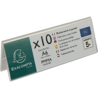Exacompta Tischnamensschild Office Exacryl 15 x 5 x 14 cm...