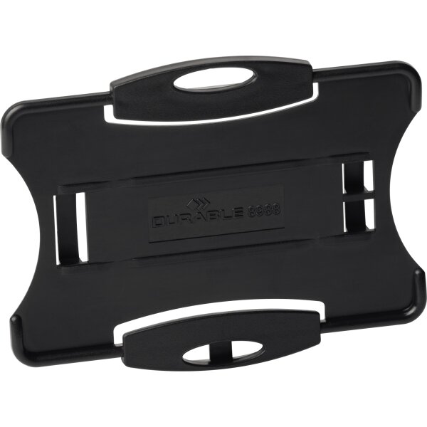 DURABLE Ausweishalter ECO 87 x 54 mm (B x H) Kunststoff, 80 % recycelt schwarz 10 St./Pack.