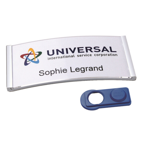 Avery Zweckform Namensschild polar® classic 74 x 34 mm (B x H) inkl. 5 Bogen (80 Namenskarten) Papier A4 weiß Magnet edelstahl 20 St./Pack.