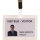 3L® Office Namensschild 83 x 60 mm (B x H) inkl. bedruckbare Einsteckschilder Clip transparent 25 St./Pack.