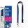 Avery Zweckform Textilband Namensschild-, Ausweishalter mit Clip-Ausstanzung 1,5 x 44 cm (B x L) Sicherheitsverschluss Karabinerhaken blau 10 St./Pack.