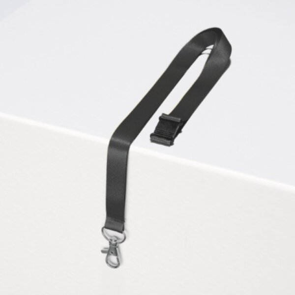 Avery Zweckform Textilband Namensschild-, Ausweishalter mit Clip-Ausstanzung 1,5 x 44 cm (B x L) Sicherheitsverschluss Karabinerhaken schwarz 10 St./Pack.