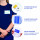 Avery Zweckform Namensschild 90 x 54 mm (B x H) inkl. 50 bedruckbare Einsteckschilder weiß Kombiklemme transparent 50 St./Pack.