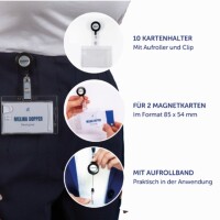 Avery Zweckform Ausweishalter 90 x 54 mm (B x H) Kunststoff transparent 10 St./Pack.