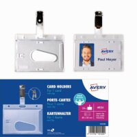 Avery Zweckform Ausweishalter 85 x 54 mm (B x H)...