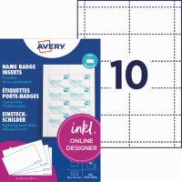 Avery Zweckform Einsteckschild 90 x 54 mm (B x H)...