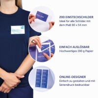 Avery Zweckform Einsteckschild 90 x 54 mm (B x H) 190g/m² Papier, 100 % recycelbar weiß 200 St./Pack.