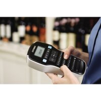 DYMO® Beschriftungsgerät LabelManager™ 160 Value Pack 1 Display-Zeile 6 Schriftgrößen 2 Druckzeilen inkl. 3 D1-Bänder 12 mm (schwarz auf weiß)