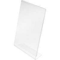 Deflecto® Tischaufsteller Classic Image® 10,8 x 15 x 4,5 cm (B x H x T) DIN A6 einseitig verwendbar Polystyrol transparent