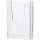 helit Prospekthalter the help wall 11,3 x 16,6 x 4,1 cm (B x H x T) 1/3 DIN A4 Polystyrol glasklar 1 Fach