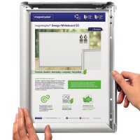 Deflecto® Bilderwechselrahmen 87,1 x 121,8 x 1,2 cm (B x H x T) DIN A0 Aluminium, eloxiert silber
