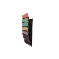 ALBA Prospekthalter Meshwall 26 x 68 x 10,5 cm (B x H x T) DIN A4 Stahl schwarz 5 Fächer
