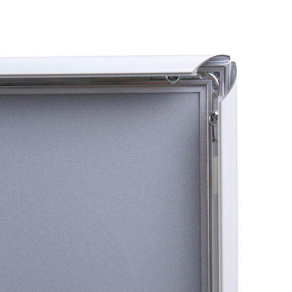 Showdown® Displays Bilderwechselrahmen Standard 62,5 x 87,2 x 1,1 cm (B x H x T) DIN A1 Aluminium weiß
