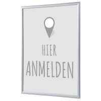 Showdown® Displays Bilderwechselrahmen 62,5 x 87,2 x 1,1 cm (B x H x T) DIN A1 Aluminium grau
