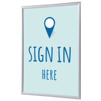 Showdown® Displays Bilderwechselrahmen 62,5 x 87,2 x 1,1 cm (B x H x T) DIN A1 Aluminium grau