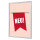 Showdown® Displays Bilderwechselrahmen 24,1 x 32,8 x 1,1 cm (B x H x T) DIN A4 Aluminium, eloxiert grau