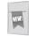 Showdown® Displays Bilderwechselrahmen 24,1 x 32,8 x 1,1 cm (B x H x T) DIN A4 Aluminium, eloxiert grau