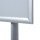 Showdown® Displays Infodisplay Design Standard 33 x 146,5 x 33 cm (B x H x T) DIN A3 silber