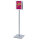 Showdown® Displays Infodisplay Design Standard 33 x 140,4 x 33 cm (B x H x T) DIN A4 silber