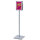 Showdown® Displays Infodisplay Design Standard 33 x 140,4 x 33 cm (B x H x T) DIN A4 silber
