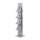Showdown® Displays Prospektständer Design 37 x 166,5 x 41,7 cm (B x H x T) silber/alu 4 Fächer