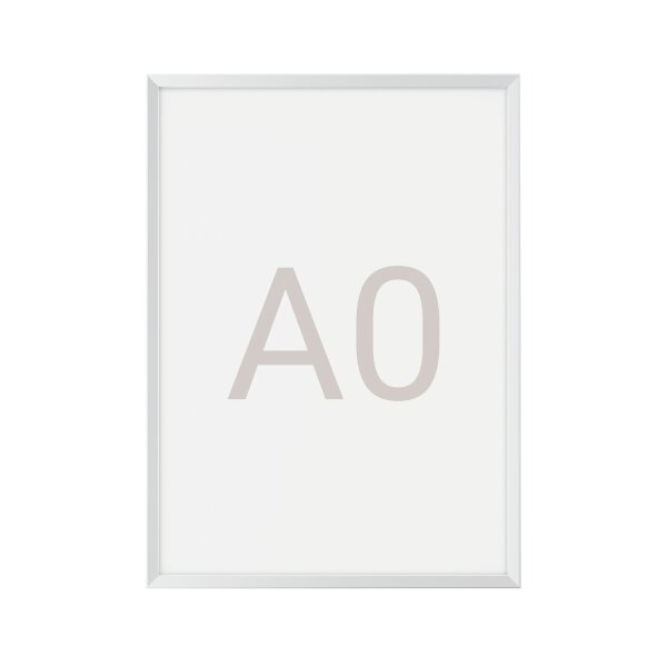 MAUL Bilderwechselrahmen MAULsolid 87,5 x 123,5 x 1,8 cm (B x H x T) DIN A0 Aluminium, eloxiert silber