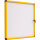 Bi-office Schaukasten Enclore Ultrabrite Innenbereich 116 x 129 x 3,5 cm (B x H x T) 20 x DIN A4 mit Schloss Aluminium gelb