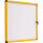 Bi-office Schaukasten Enclore Ultrabrite Innenbereich 94 x 98 x 3,5 cm (B x H x T) 16 x DIN A4 mit Schloss Aluminium gelb