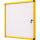 Bi-office Schaukasten Enclore Ultrabrite Innenbereich 89 x 93 x 3,5 cm (B x H x T) 12 x DIN A4 mit Schloss Aluminium gelb