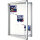 FRANKEN Schaukasten ECO Außenbereich 91 x 109,5 x 4,5 cm (B x H x T) 15 x DIN A4 mit Schloss Aluminium silber