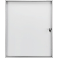 magnetoplan® Schaukasten SP Innenbereich 87 x 75 x 4 cm (B x H x T) 6 x DIN A4 mit Schloss Aluminium, eloxiert alu