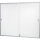 magnetoplan® Schaukasten de luxe Innenbereich 89,8 x 93,8 x 3 cm (B x H x T) 12 x DIN A4 mit Schloss Aluminium, eloxiert alu