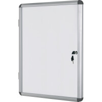 Bi-office Schaukasten Earth Enclore Innenbereich 94 x 128,8 x 3,5 cm (B x H x T) 16 x DIN A4 mit Schloss Aluminium alu